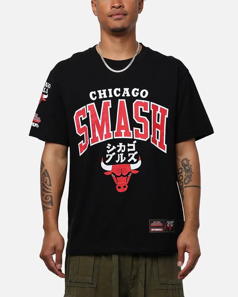 Hyperfly X My Hero Academia V Nba Chicago Bulls T-Shirt Black 1