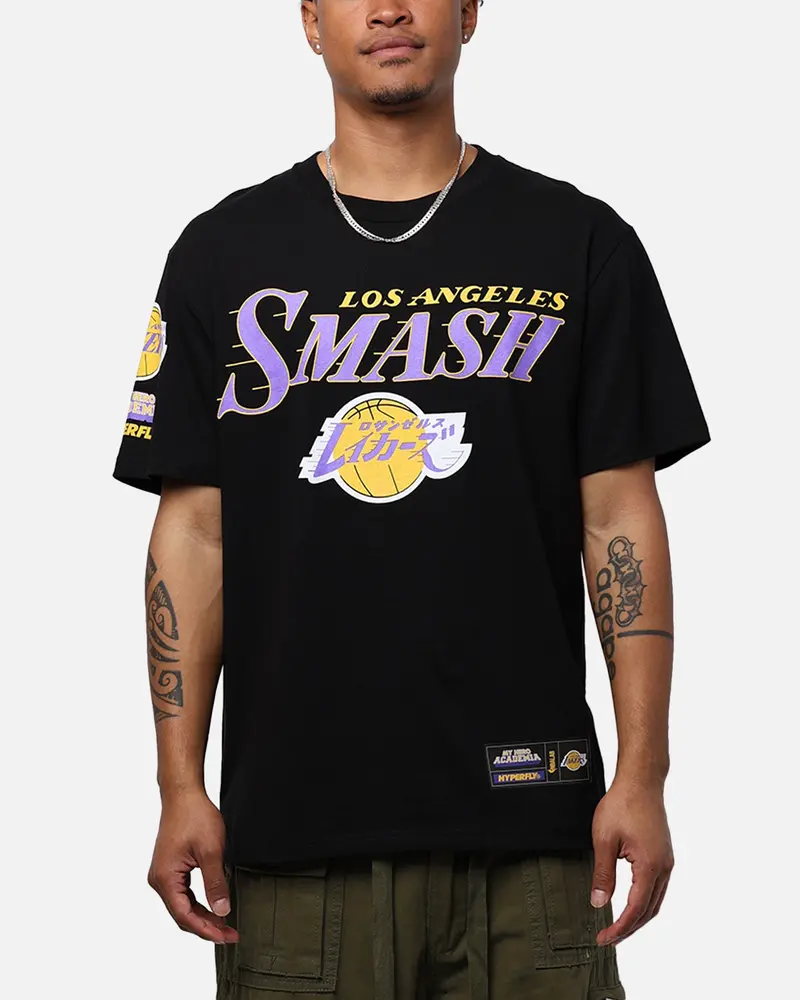 Hyperfly X My Hero Academia V Nba Los Angeles Lakers T-Shirt Black 1