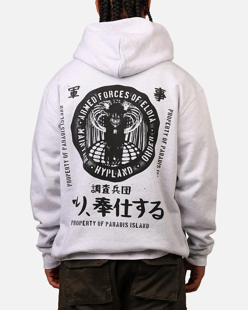 Hypland X Attack On Titan Eldia Hoodie Cement 1