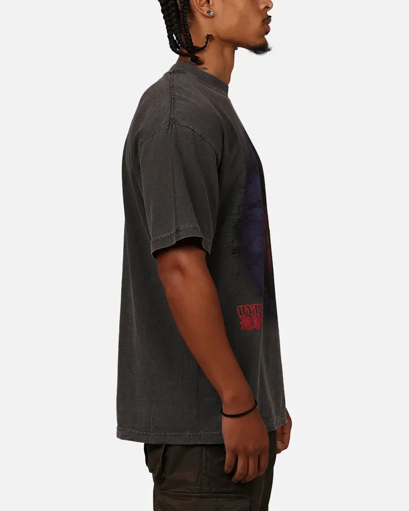 Hypland X Attack On Titan Hidden Titan T-Shirt Vintage Black 4