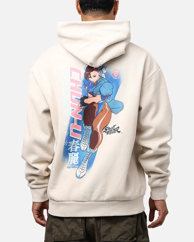 Hypland X Street Fighter Chun Li Hoodie Cream 1