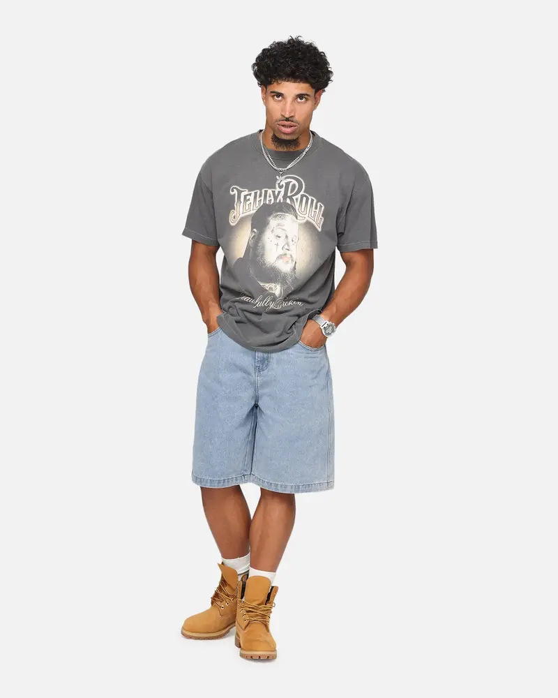 Jelly Roll Beautifully Broken Glow T-Shirt Faded Black 2