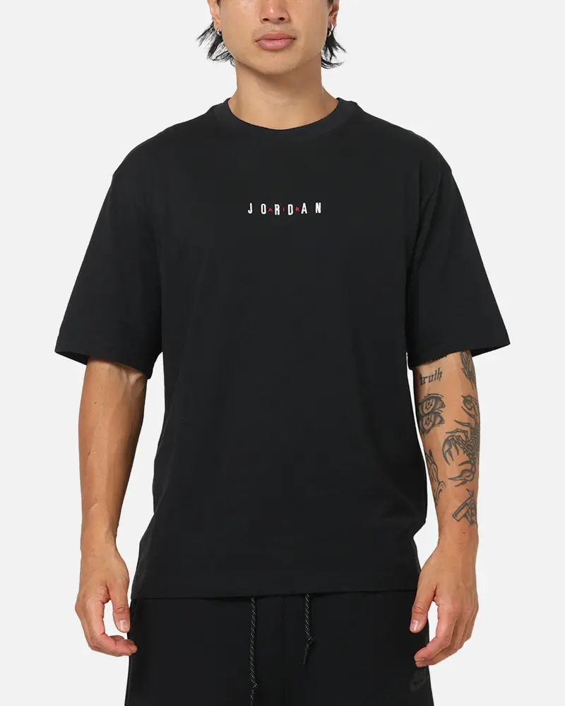Jordan Air Embroidered T-Shirt Black/Sail 1