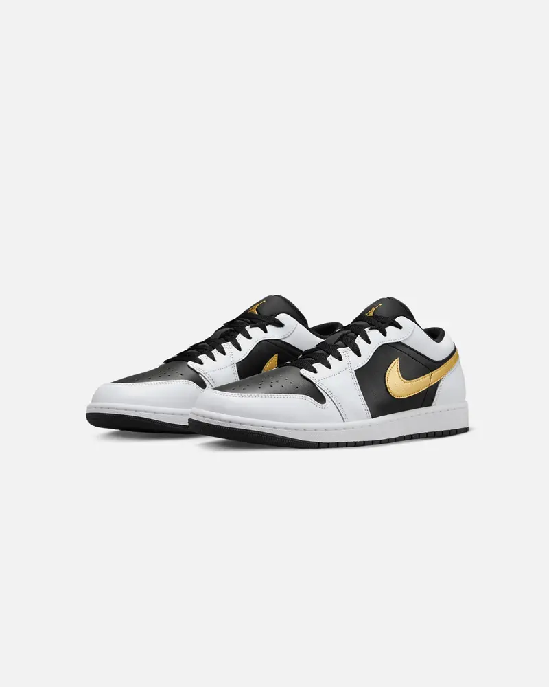 Jordan Air Jordan 1 Low "Gold Swoosh" White/Metallic 2