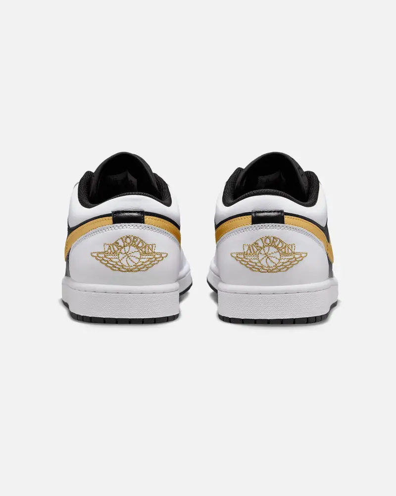 Jordan Air Jordan 1 Low "Gold Swoosh" White/Metallic 3