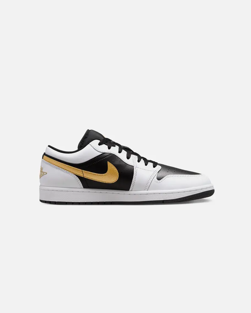 Jordan Air Jordan 1 Low "Gold Swoosh" White/Metallic 4