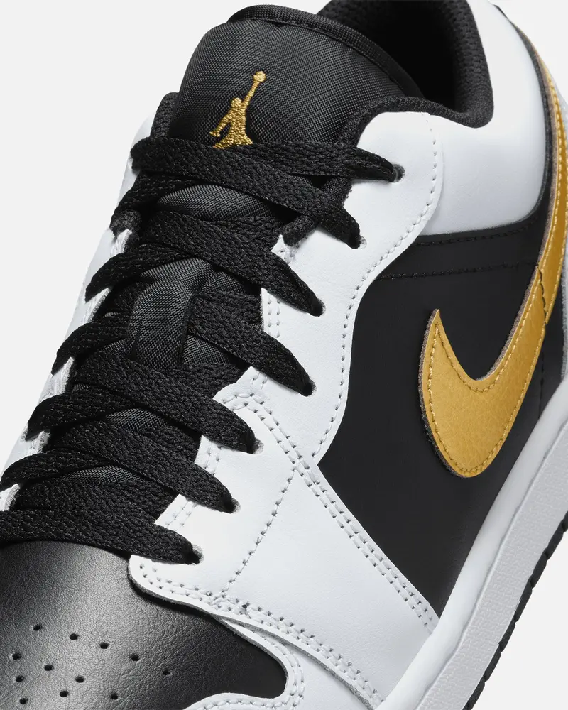 Jordan Air Jordan 1 Low "Gold Swoosh" White/Metallic 6