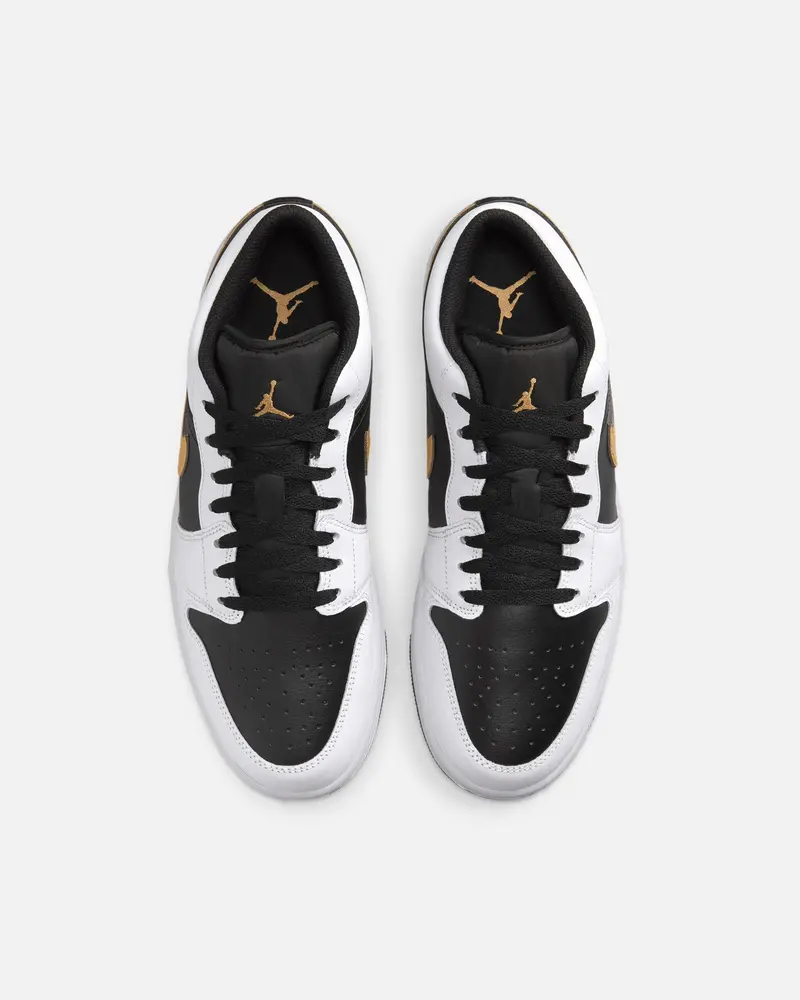 Jordan Air Jordan 1 Low "Gold Swoosh" White/Metallic 7