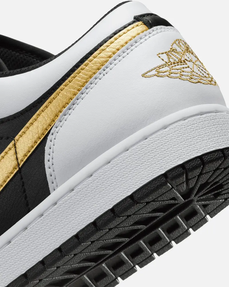 Jordan Air Jordan 1 Low "Gold Swoosh" White/Metallic 8