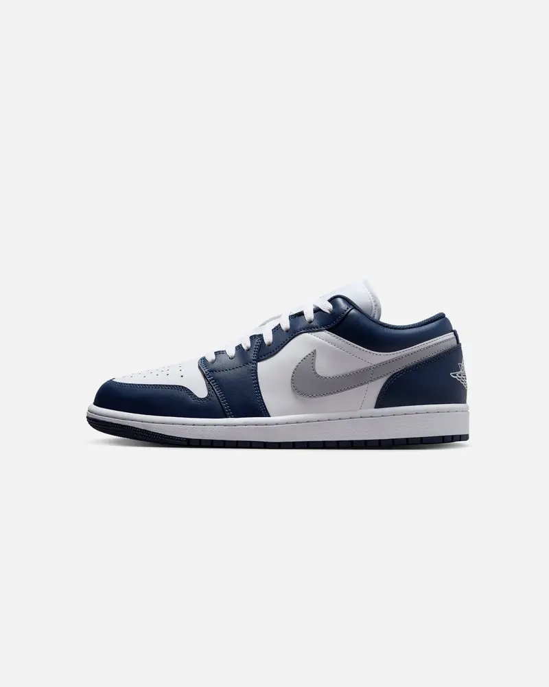 Jordan Air Jordan 1 Low "Midnight Navy" White/Wolf Grey 1
