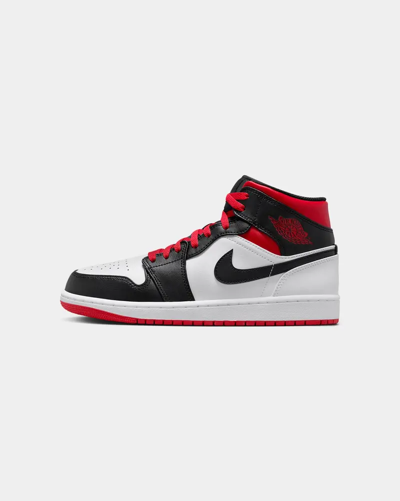 Jordan Air Jordan 1 Mid "Gym Red Black Toe" White/Gym Red 1