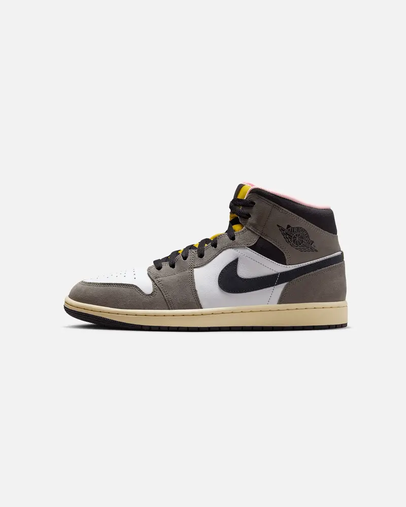 Jordan Air Jordan 1 Mid Se "Cave Stone" White/Grey 1
