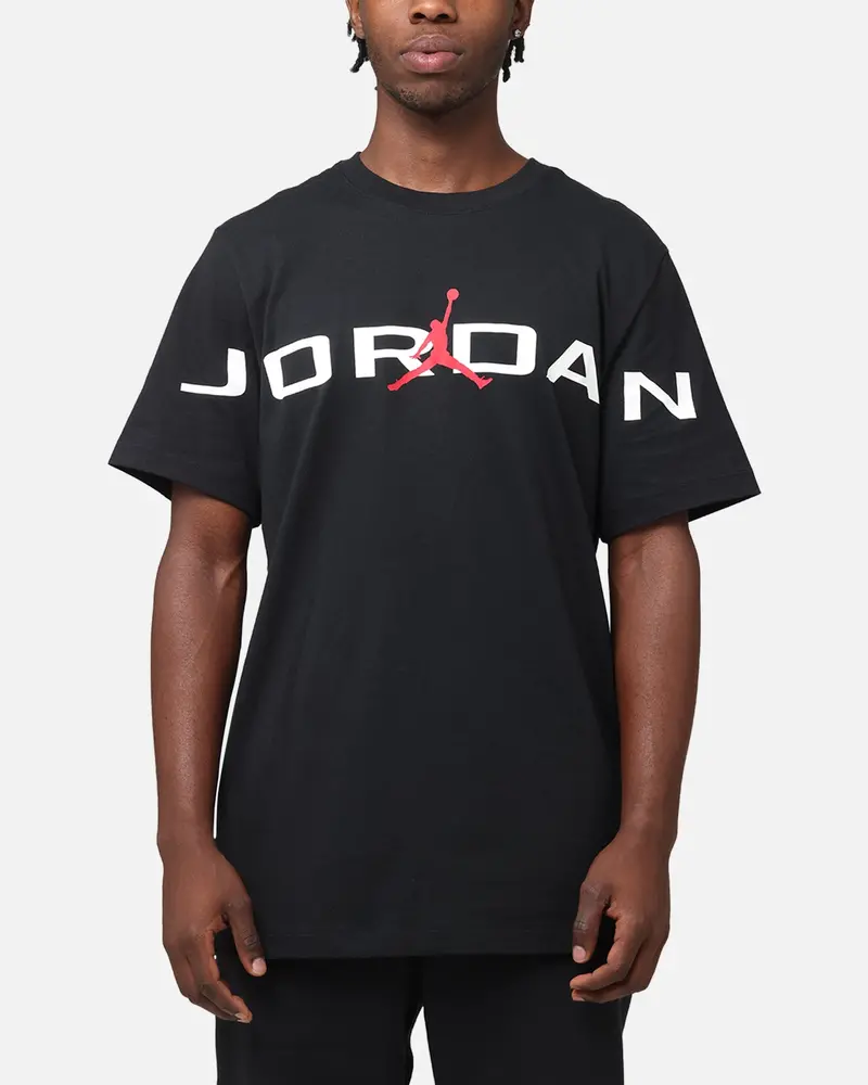 Jordan Air Stretch Crewneck T-Shirt Black/White 1