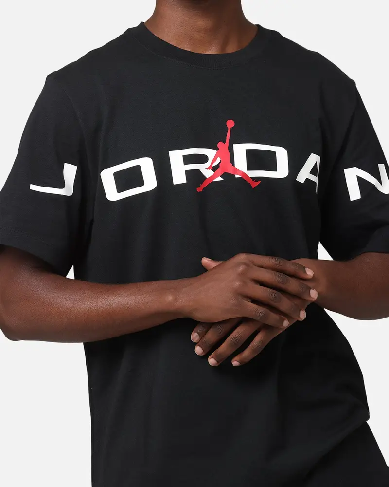 Jordan Air Stretch Crewneck T-Shirt Black/White 6