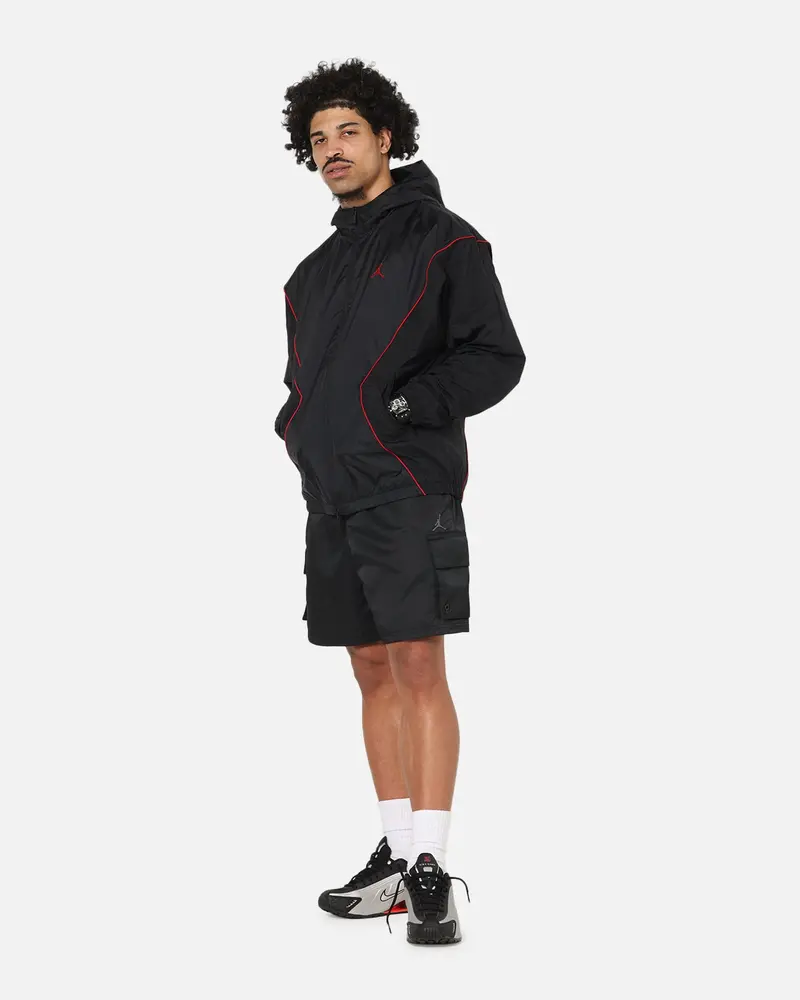 Jordan Brooklyn Draft Jacket Black/Black/Red 2
