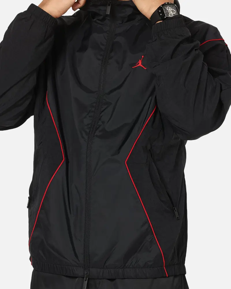 Jordan Brooklyn Draft Jacket Black/Black/Red 6