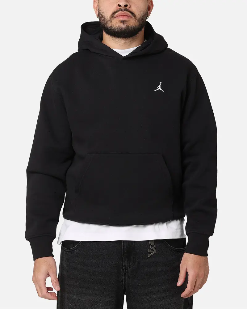 Jordan Brooklyn Fleece Pullover Hoodie Black/White 1