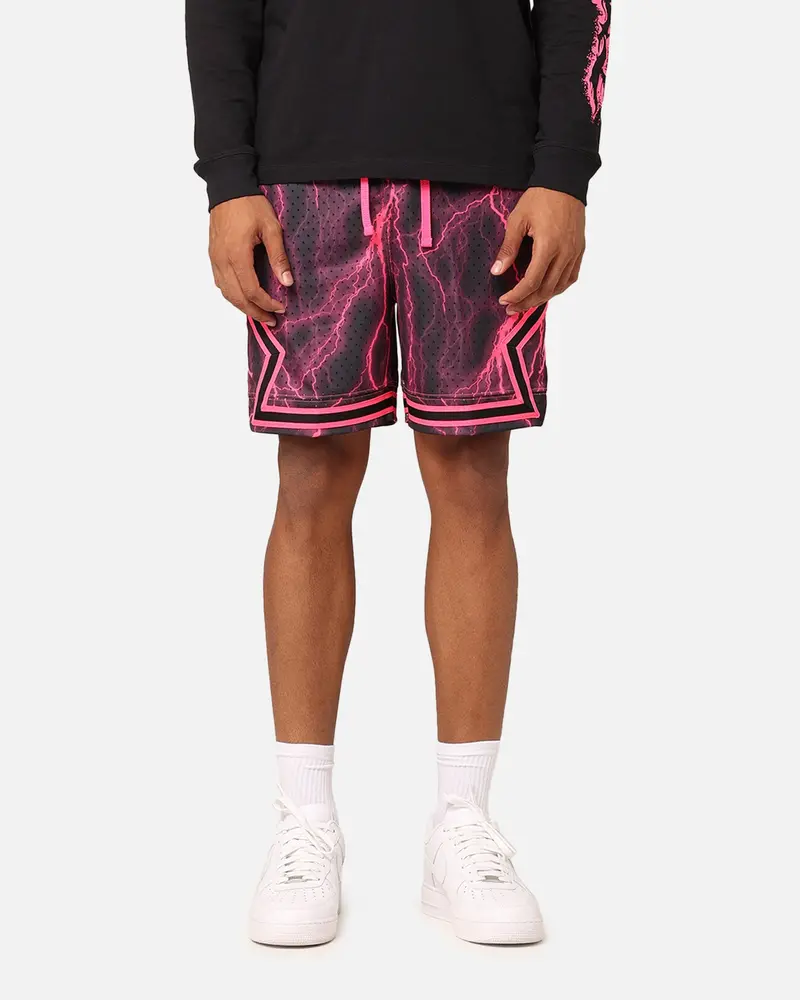 Jordan Dri-Fit Sport Diamond Shorts Black/Hyper Pink 1