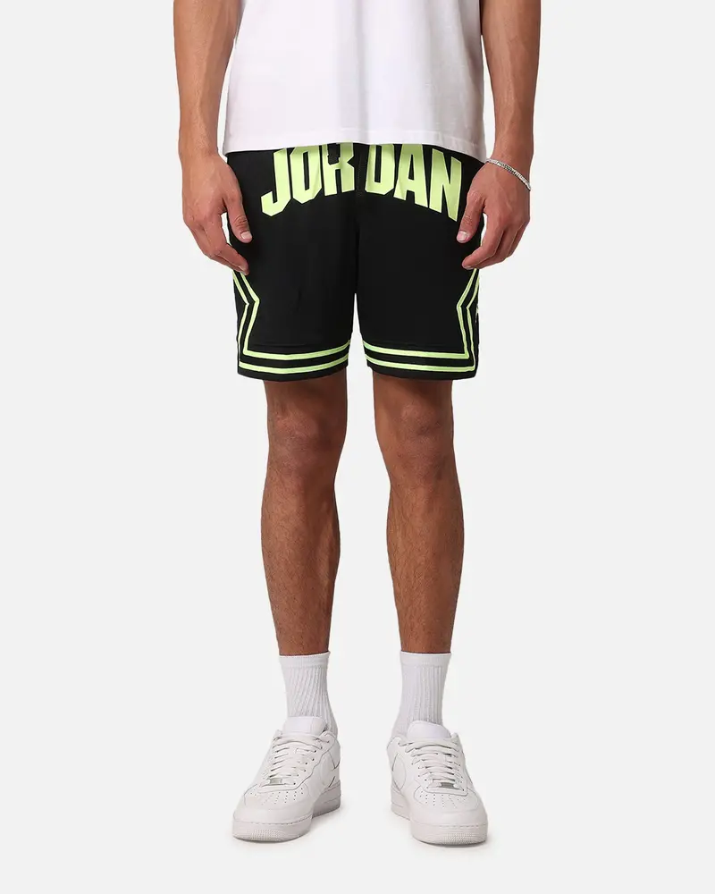 Jordan Dri-Fit Sport Diamond Shorts Black/Volt Glow 1