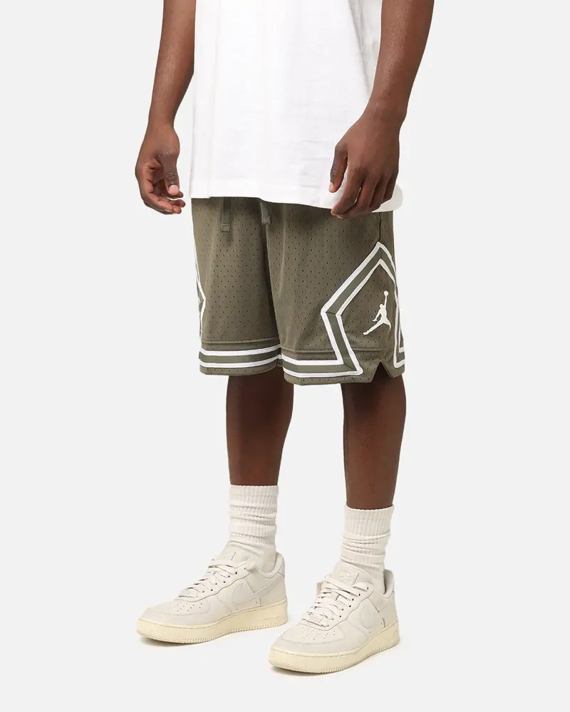Jordan Dri-Fit Sport Diamond Shorts Medium Olive/White 1