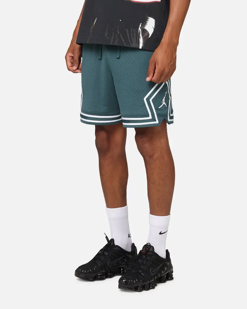 Jordan Dri-Fit Sport Diamond Shorts Oxidized Green/White 1