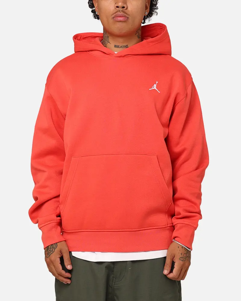 Jordan Essentials Brooklyn Fleece Printed Pullover Hoodie Lobster/White 1
