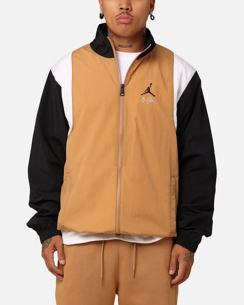 Jordan Essentials Jacket Dark Brown/White 1