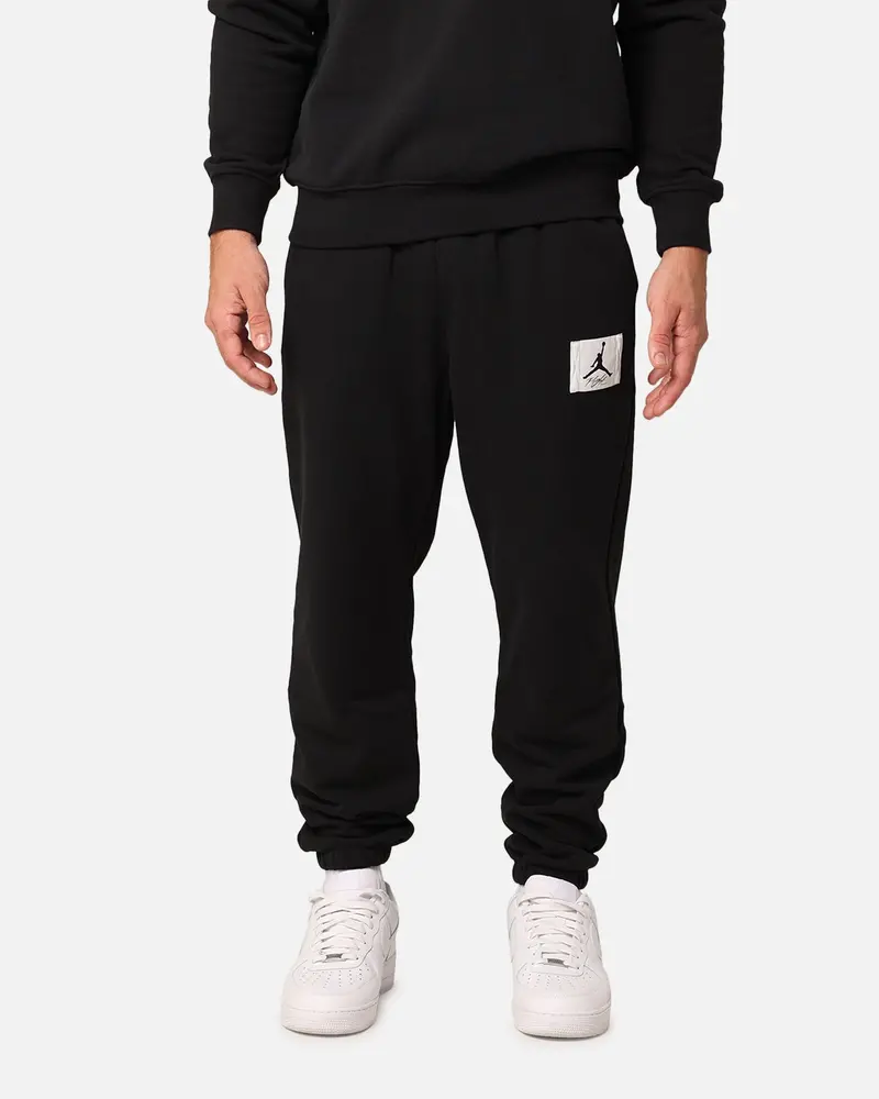 Jordan Essentials Statement Flight Fleece Sweatpants Black/Sail 1