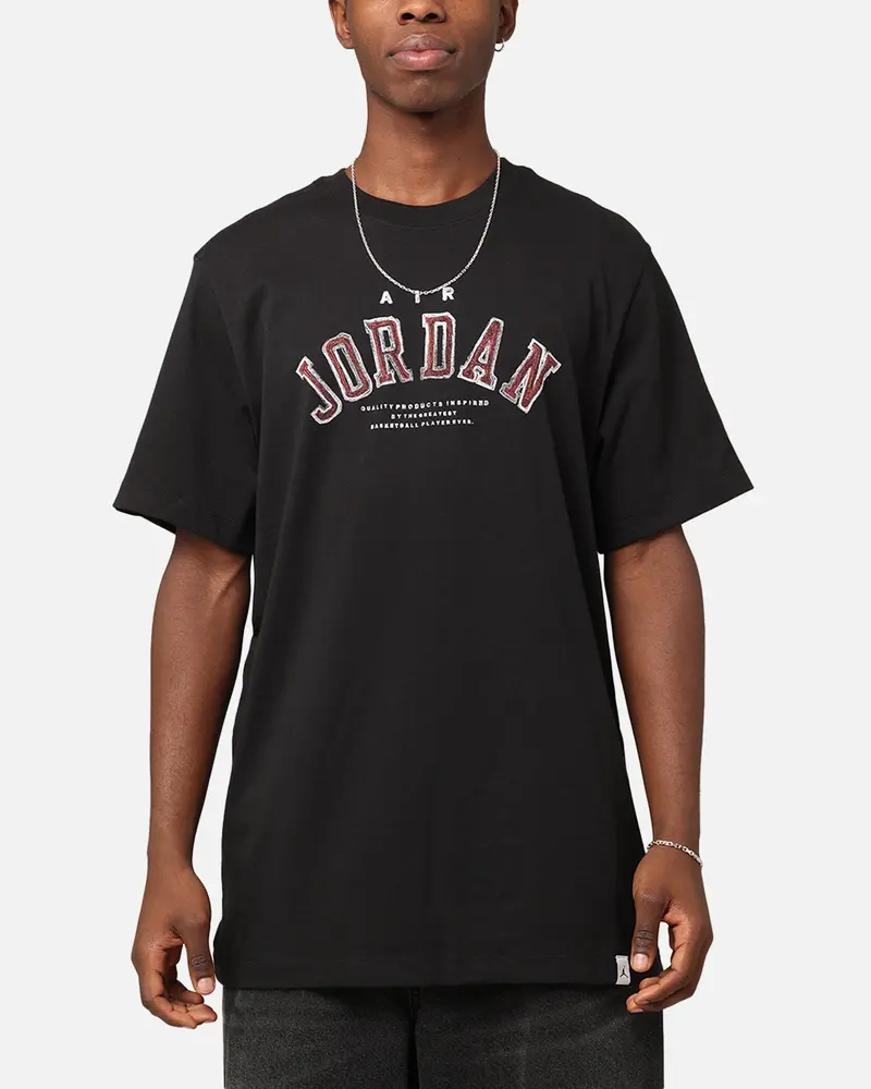 Jordan Flight Essentials Arch T-Shirt Black/Lobster 1