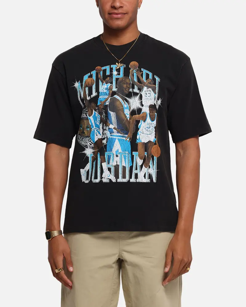 Jordan Flight Essentials Graphic T-Shirt Black/Blue 1