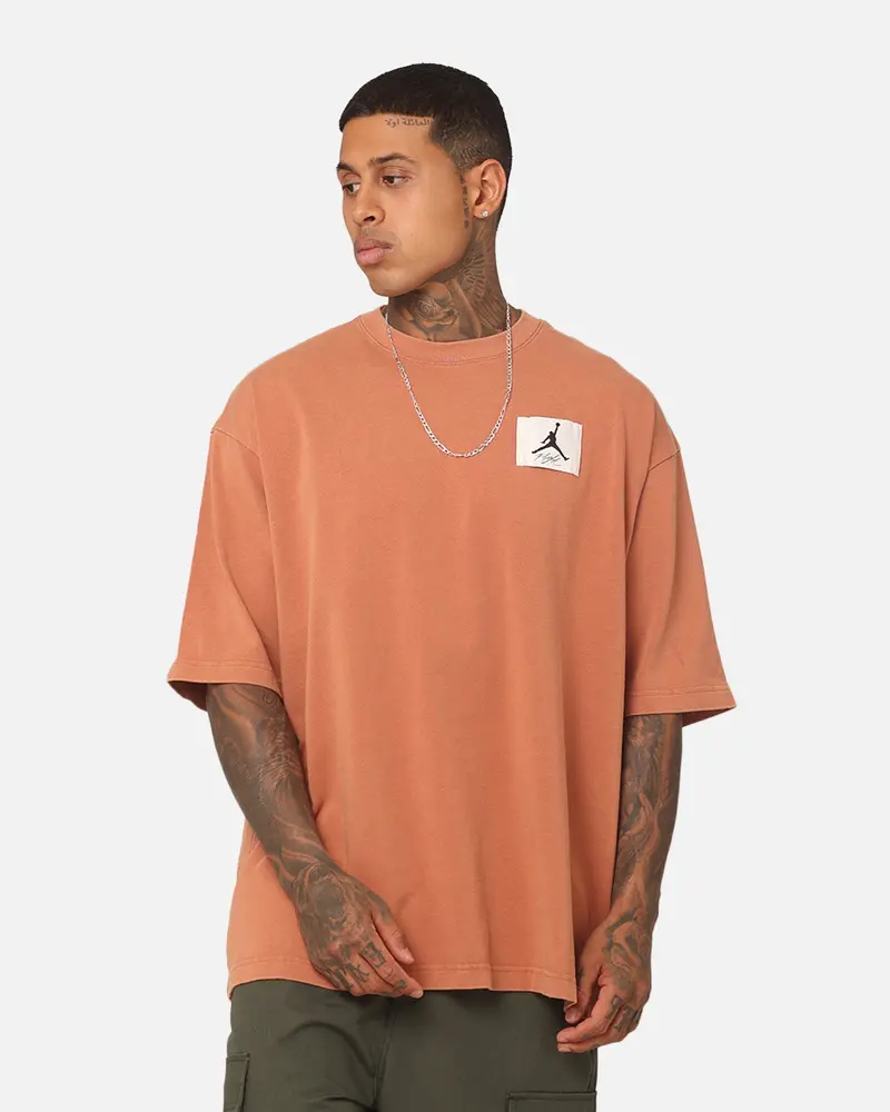 Jordan Flight Essentials Oversized Crewneck T-Shirt Sky J Orange 1
