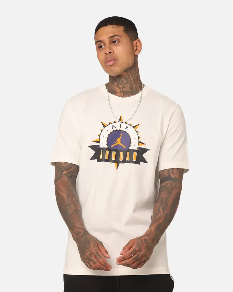 Jordan Flight Mvp Crewneck T-Shirt Sail/Sky J Purple 1