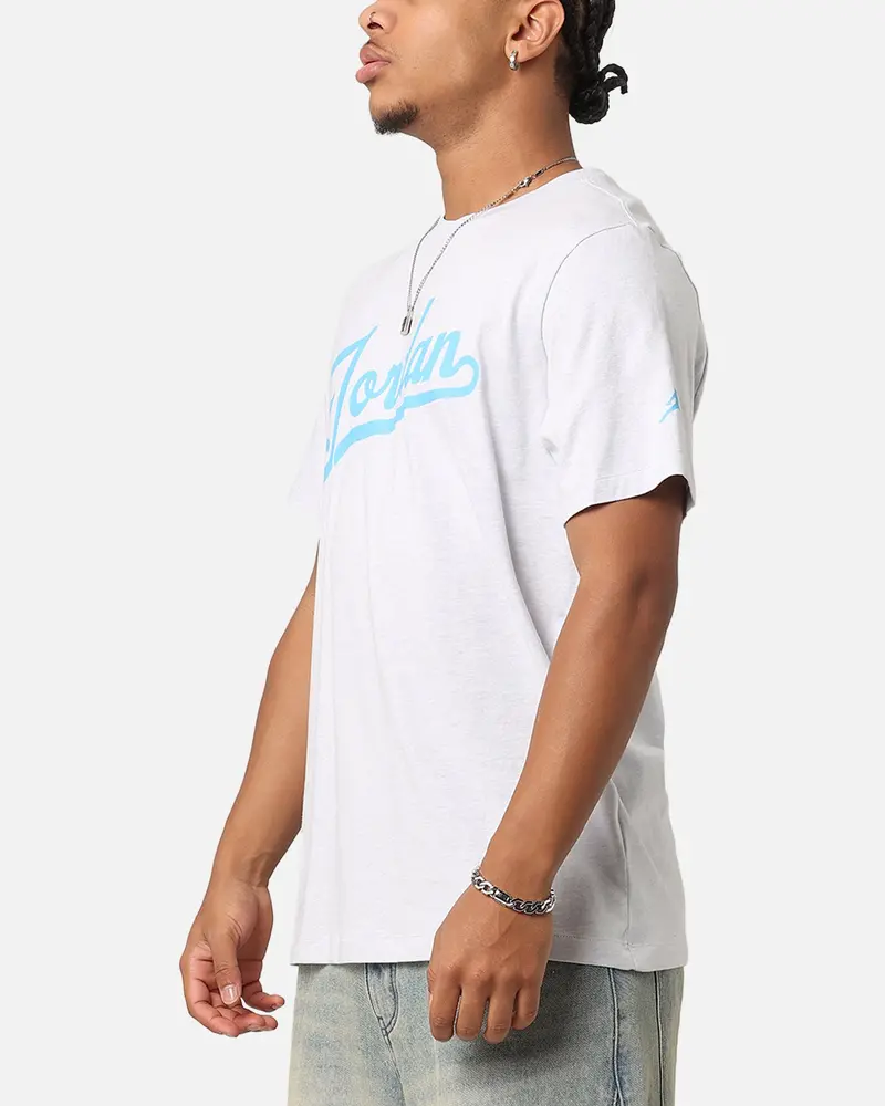 Jordan Flight Mvp T-Shirt Pure Platinum/Dk Powder Blue 5