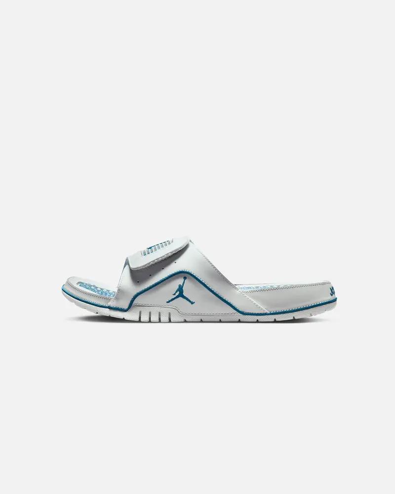 Jordan Hydro 4 Retro "Military Blue" Slides Off White/Indus 1