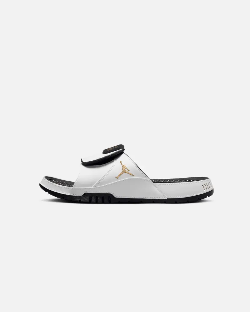 Jordan Hydro Xi Retro Slides White/Metallic Gold 1