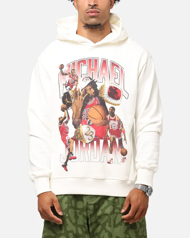 Jordan Jumpman Flight Graphic Fleece Pullover Hoodie Sail 1