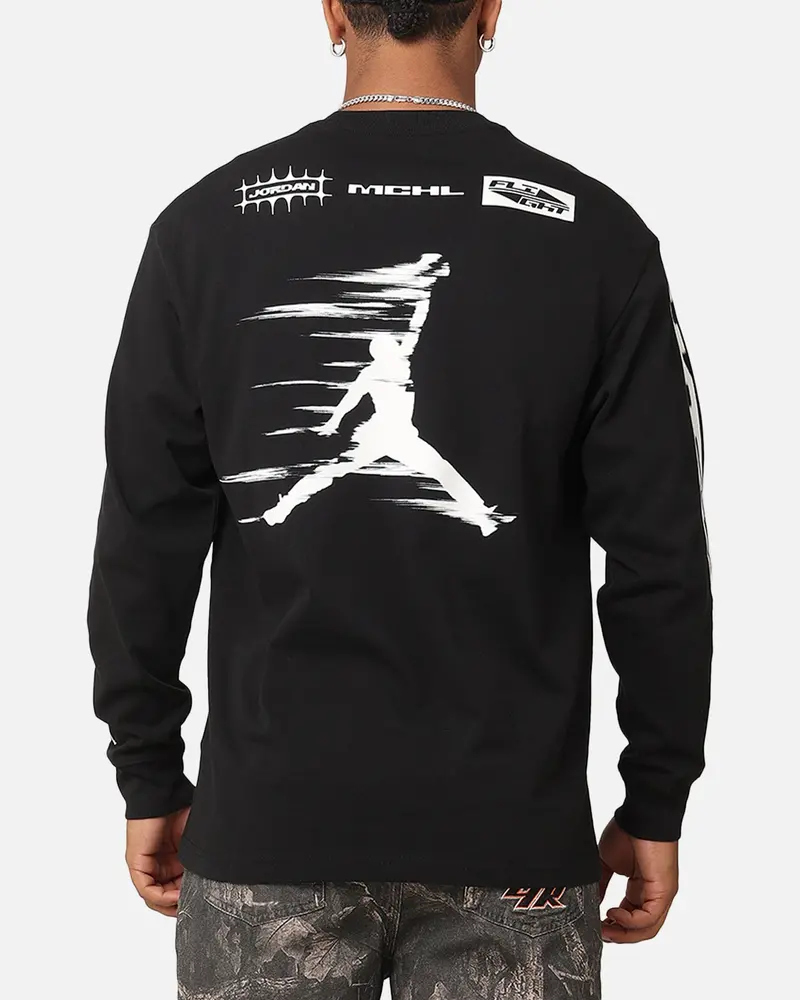 Jordan Jumpman Mvp 85 Long Sleeve Crewneck T-Shirt Black/Sail 1