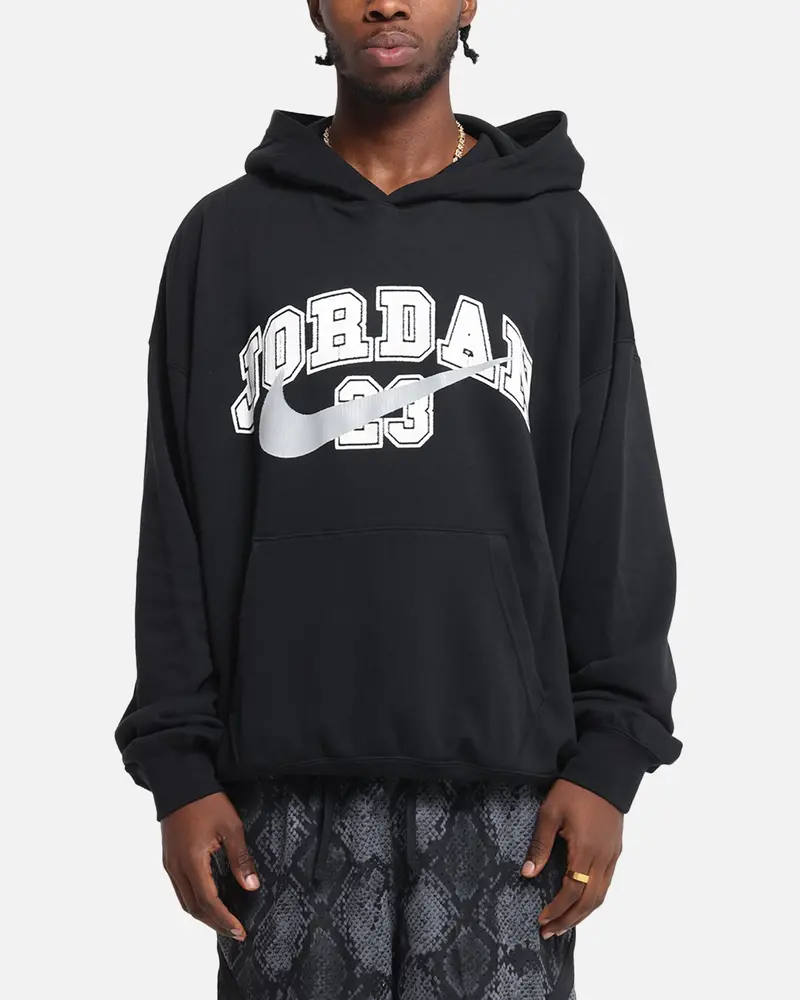 Jordan Jumpman Mvp Oversized French Terry Pullover Hoodie Black/Grey 1
