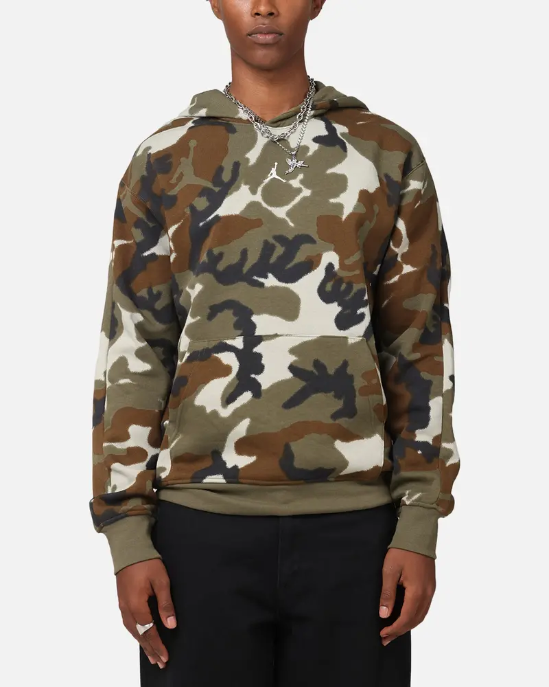 Jordan Jumpman Mvp Statement Camo Pullover Hoodie Light Olive 1