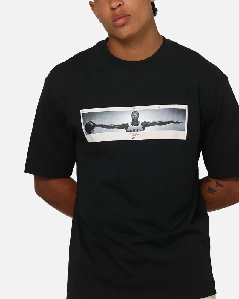 Jordan Jumpman North Carolina Wings Photo T-Shirt Black/White 6