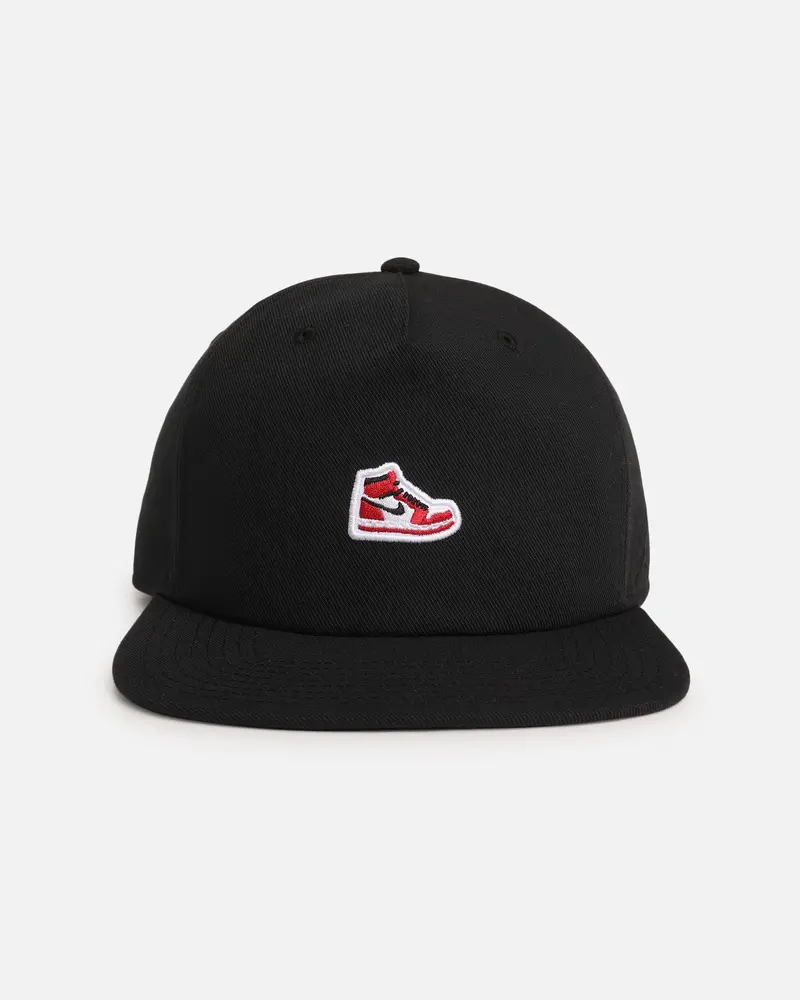 Jordan Jumpman Pro Sneaker Patch Structured Snapback Black 1