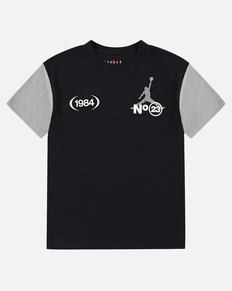 Jordan Kids' 1984 Stack T-Shirt Black 1