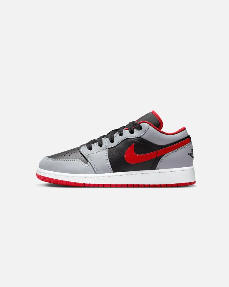 Jordan Kids' Air Jordan 1 Low Black/Fire Red 1