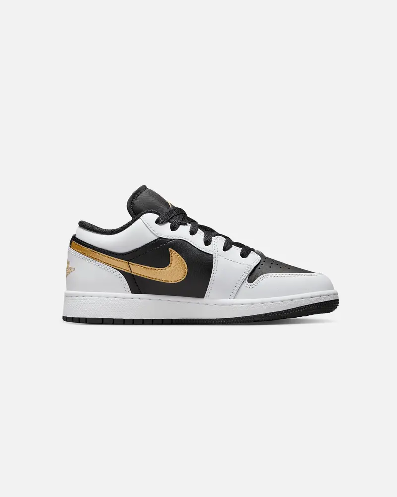 Jordan Kids' Air Jordan 1 Low (Gs) White/Metallic 4