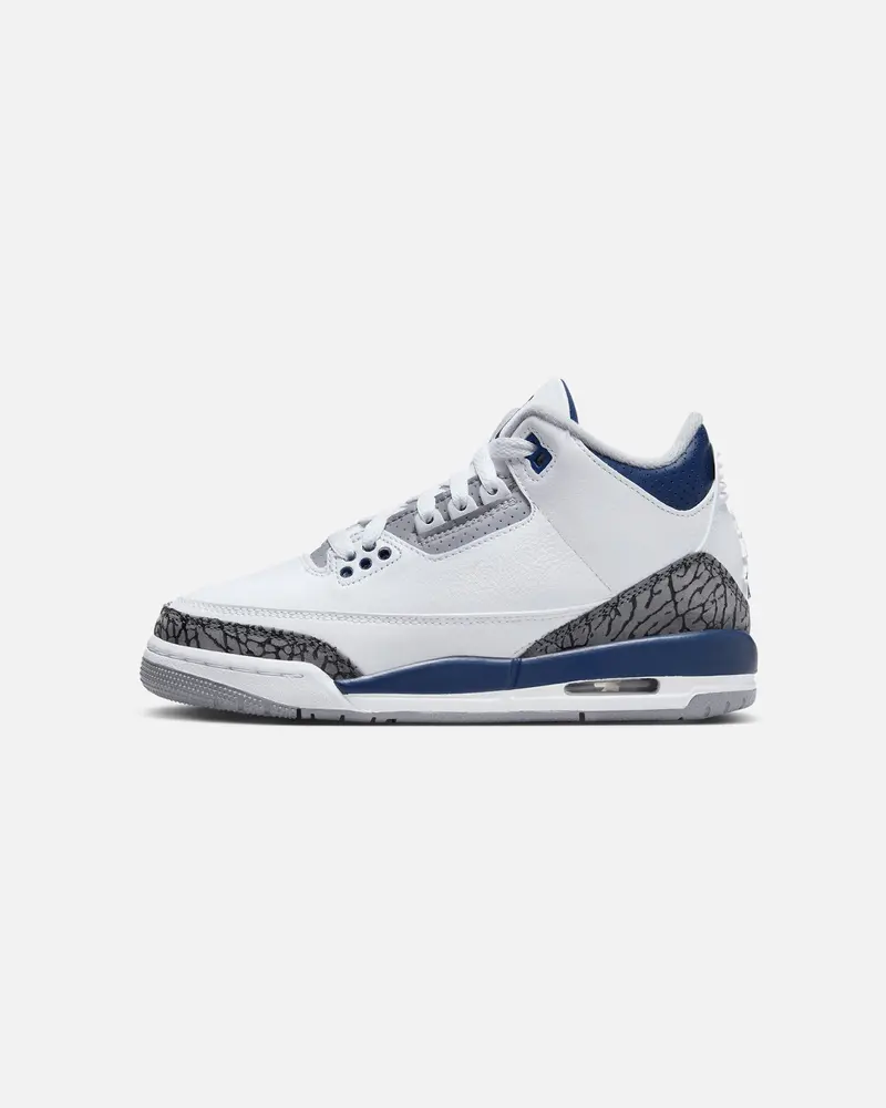 Jordan Kids' Air Jordan 3 Retro Bg (Gs) White/Midnight 1