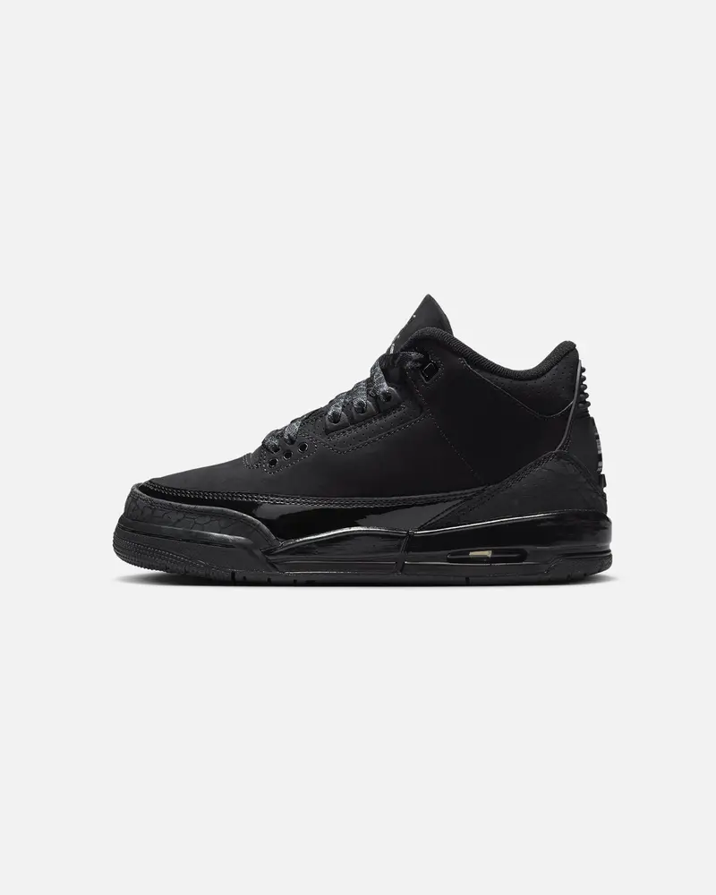Jordan Kids' Air Jordan 3 Retro (Gs) "Black Cat" Black/Charcoal 1