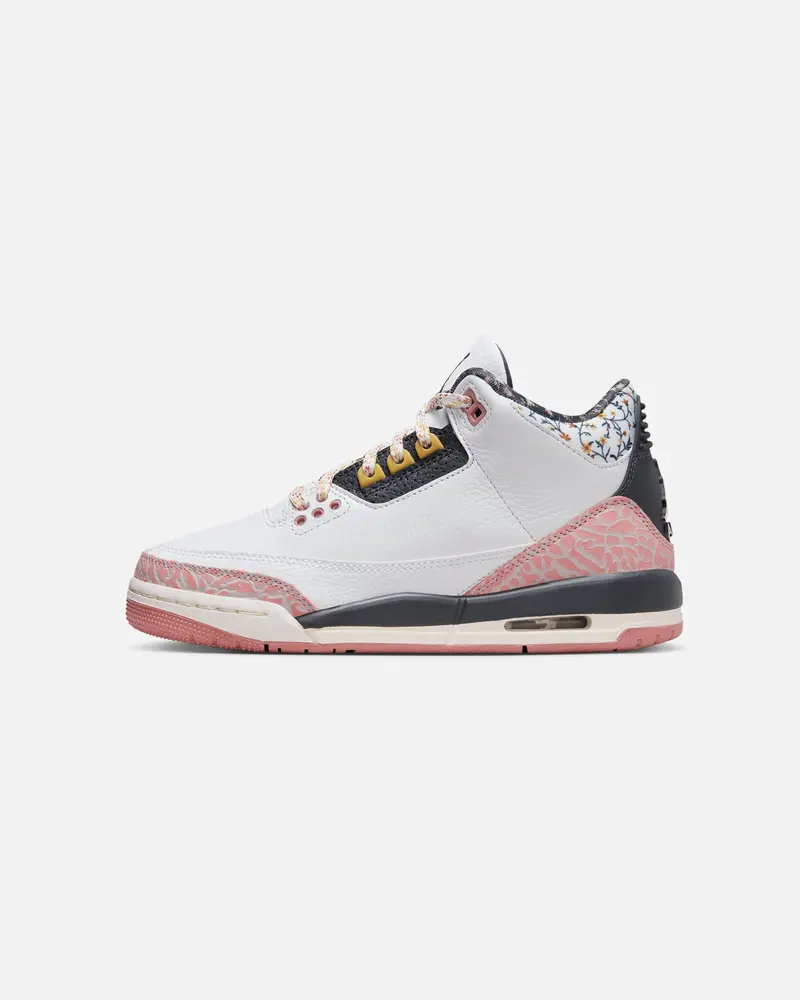 Jordan Kids' Air Jordan 3 Retro "Red Stardust" (Gs) White/Anthracite 1