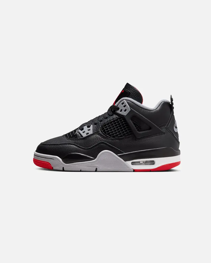Jordan Kids' Air Jordan 4 Retro (Gs) Black/Fire Red 1
