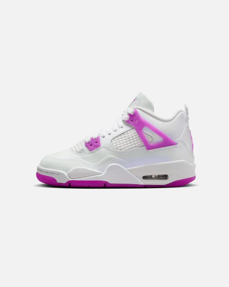 Jordan Kids' Air Jordan 4 Retro (Gs) "Hyper Violet" White/Hyper Violet 1