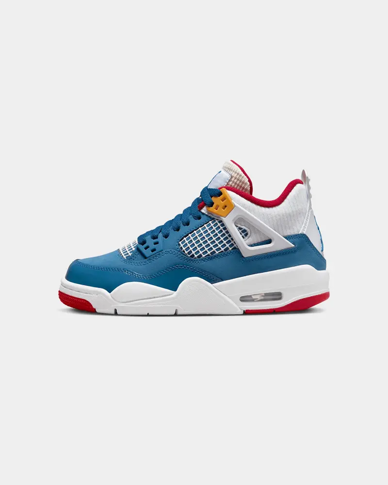 Jordan Kids' Air Jordan 4 Retro (Gs) "Messy Room" French Blue/White 1